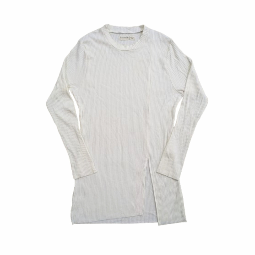 Hackwith Design Tunic Rib Slit Top - Picture 7 of 7